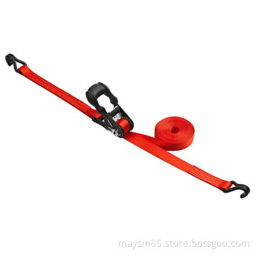 Custom Ratchet Tie Straps with Plastic coated hook